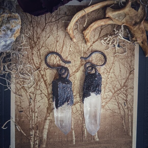 Quartz Electroformed Ear Weights - Picture 2 of 7